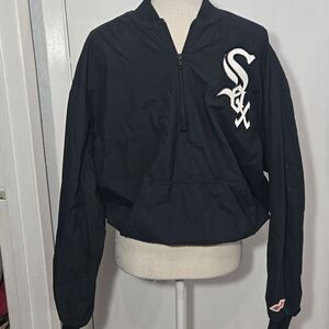 Vintage Swingster White Sox 1/4 zip Pullover Jacket Mens Sz Large